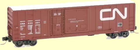 50' Rib Side Box Car w/Plug & Sliding Door, w/o Roofwalk