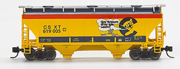 CSXT 2 Bay  Yellow 