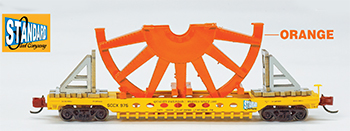 Orange Half Spoked Wheel